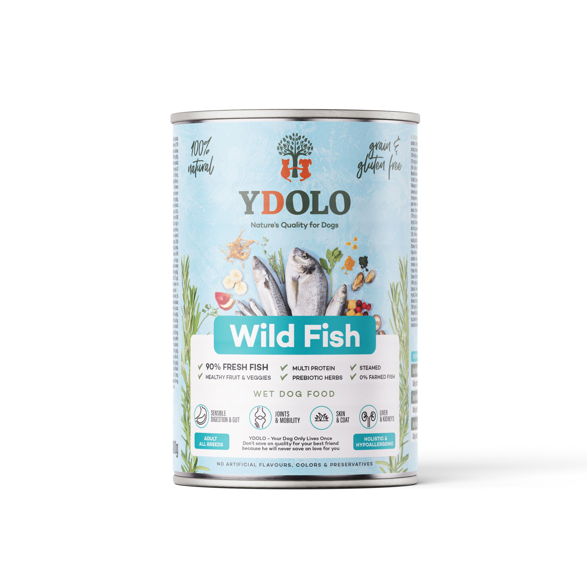 YDOLO Nassfutter für Hunde – Wild Fish